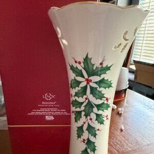 Discontinued Lenox Holiday Bud Vase - NIB